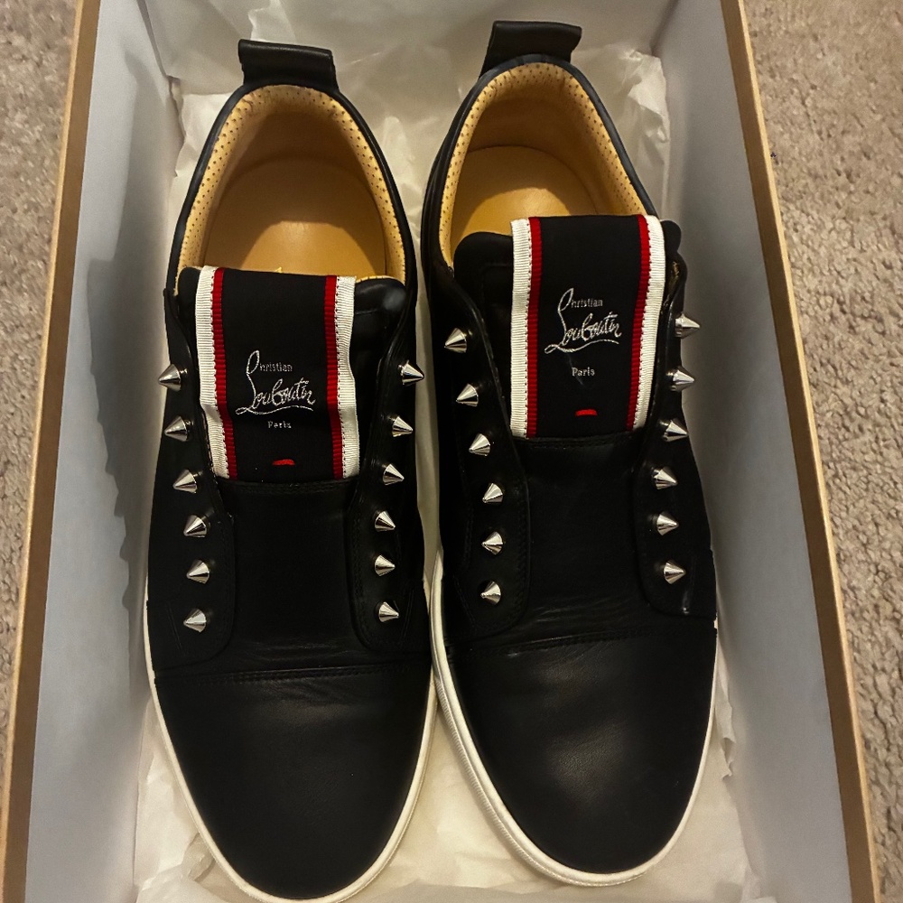 Mens black dress Christian Louboutin sneakers